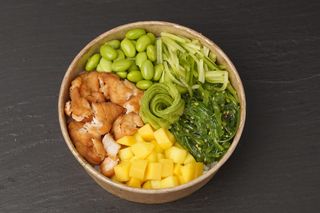 Teriyaki Salmon Poke Bowl