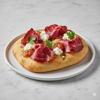 Focaccia Perejil Con Cecina