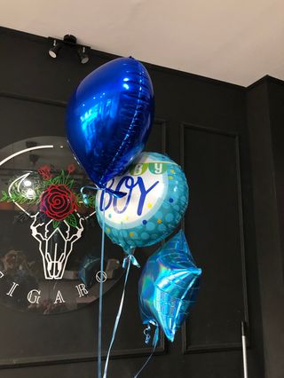 Set 3 baloane New Born Baietel