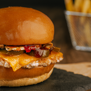 Burger Simple Smash De Pollo