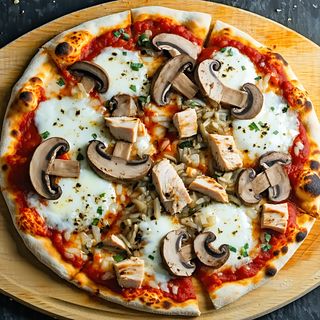 Pizza Pollo e Funghi