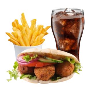 Kebab Falafel + Patata + Bebida