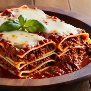 Pasta de lasagna bolognese roscio