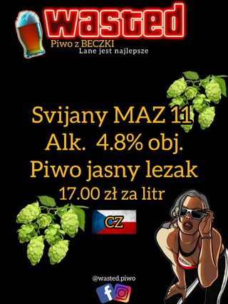 Svijany MAZ jasne z Czech  4,8% 1l