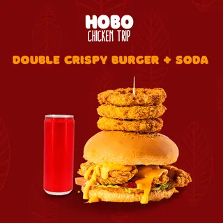 Double Crispy Burger + Soda