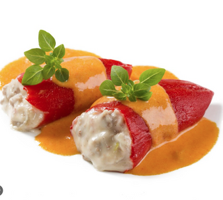 Pimientos rellenos de bacalao