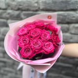 Букет из 11 малиновых роз