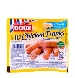 Saucisse Poulet 34Gx10 Fromage Doux   