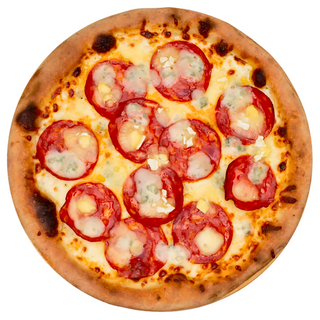 Pizza Quattro Formaggi e Chorizo