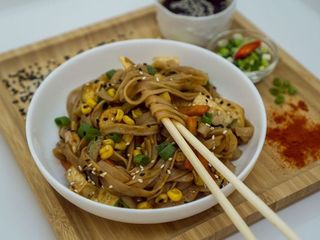 Рисова локшина з овочами (300g)