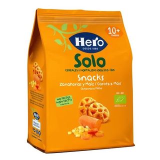 Snack Zanahorias y Maíz +10M Ecológico Hero Solo 40 Gr.