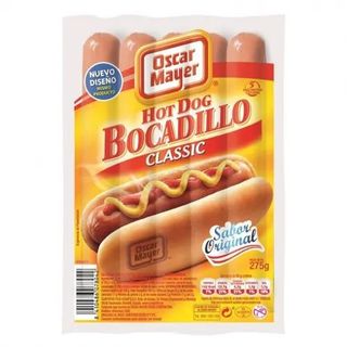 Salchichas Cocidas Wieners Bocadillo Oscar Mayer 275 Gr.