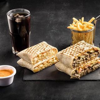 Menú French Taco Ternera kebab M