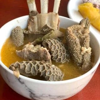 Matumbo ( offals ) with cassava 