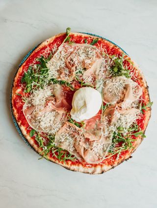 Burrata e prosciutto