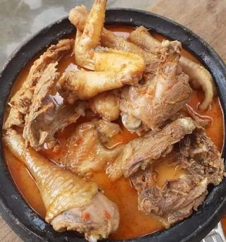 Soupe de pondeuse fumée 1/4