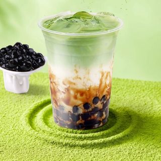 (senza tea)bubble tea matcha verde 珍珠抹茶黑糖珍珠