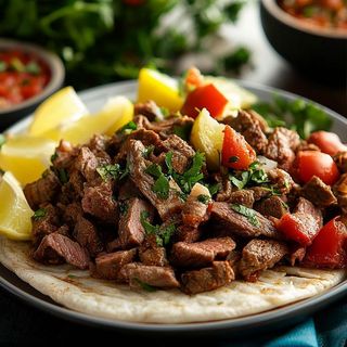 Beef shawarma plate