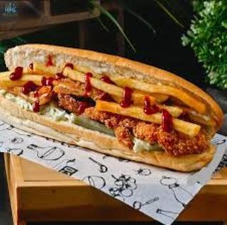 Sandwich escalope pané