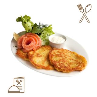 Tortitas de Patata con Salmón