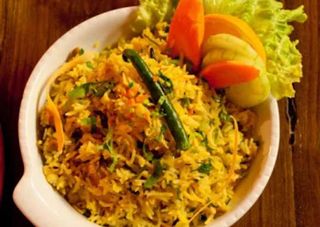 Jhinga biryani