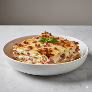 Lasagna speck e provola