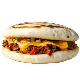 Arepa De Lomo Y Queso