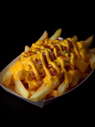 Cartofi loaded cheddar bacon