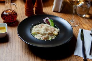 Risotto gamberi & zucchini