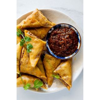 Spicy Chicken Samosa With Teriyak