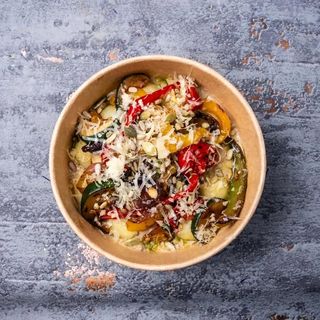 Kluski ziemniaczane z warzywami