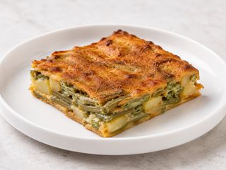 Torta di fagiolini e patate 250 g