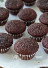 Rich Brown Chocolate  Cupcakes-Small