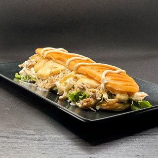 Aplastado De Pollo con Champis