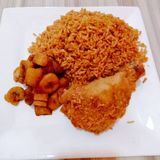 Jollof Rice + Chicken + Plantain