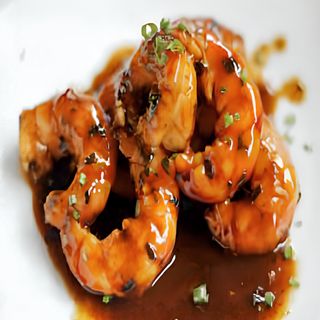Langostinos con salsa de soja