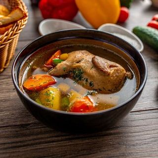 Суп из перепелки с овощами