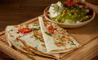 Quesadilhas de cogumelos