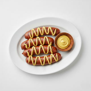 Crenvurști cu mustar