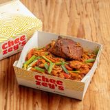 Shrimp Sizzle Noodles With Turkey