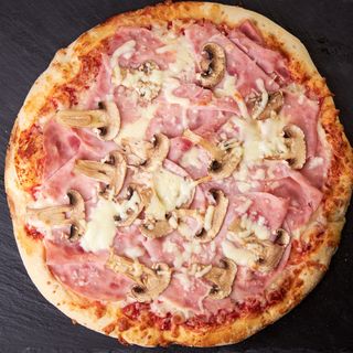 Pizza Prosciutto e Funghi cu blat cheesy Ø28cm