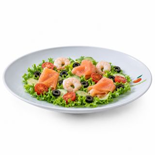 Salmão e Camarão