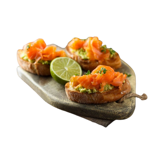 Bruschete cu Somon Afumat