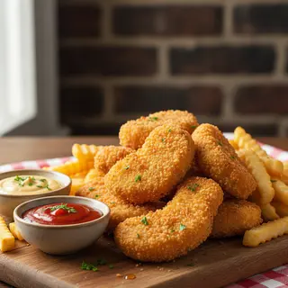 Frytki + nuggetsy