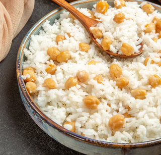 Ración de arroz con garbanzos