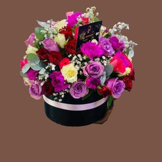 Round Raised Floral Arrangement