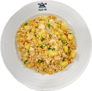 Arroz chaochao c/ gambas e ananás