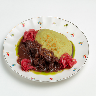 ხბოს ხორცი საფერავში, მწვანე პიურეთი