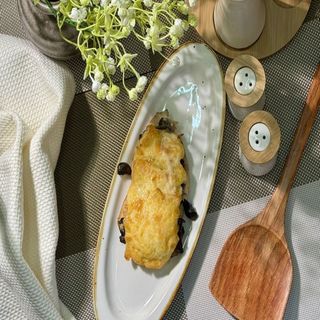 Отбивная c шампиньонами