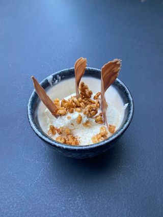 Mousse de chocolate blanco